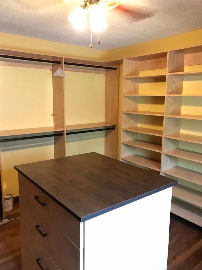 Custom Closet System Island