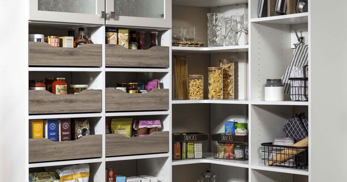 Custom Built Kitchen Pantry Shelving