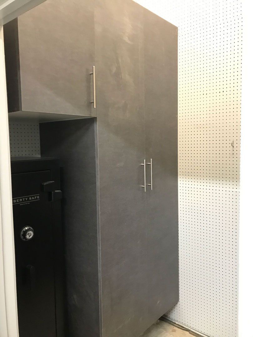 Pewter Custom Garage Cabinets