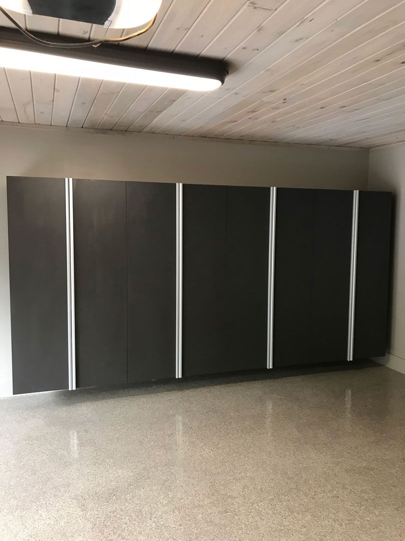 Slate Custom Garage Cabinets