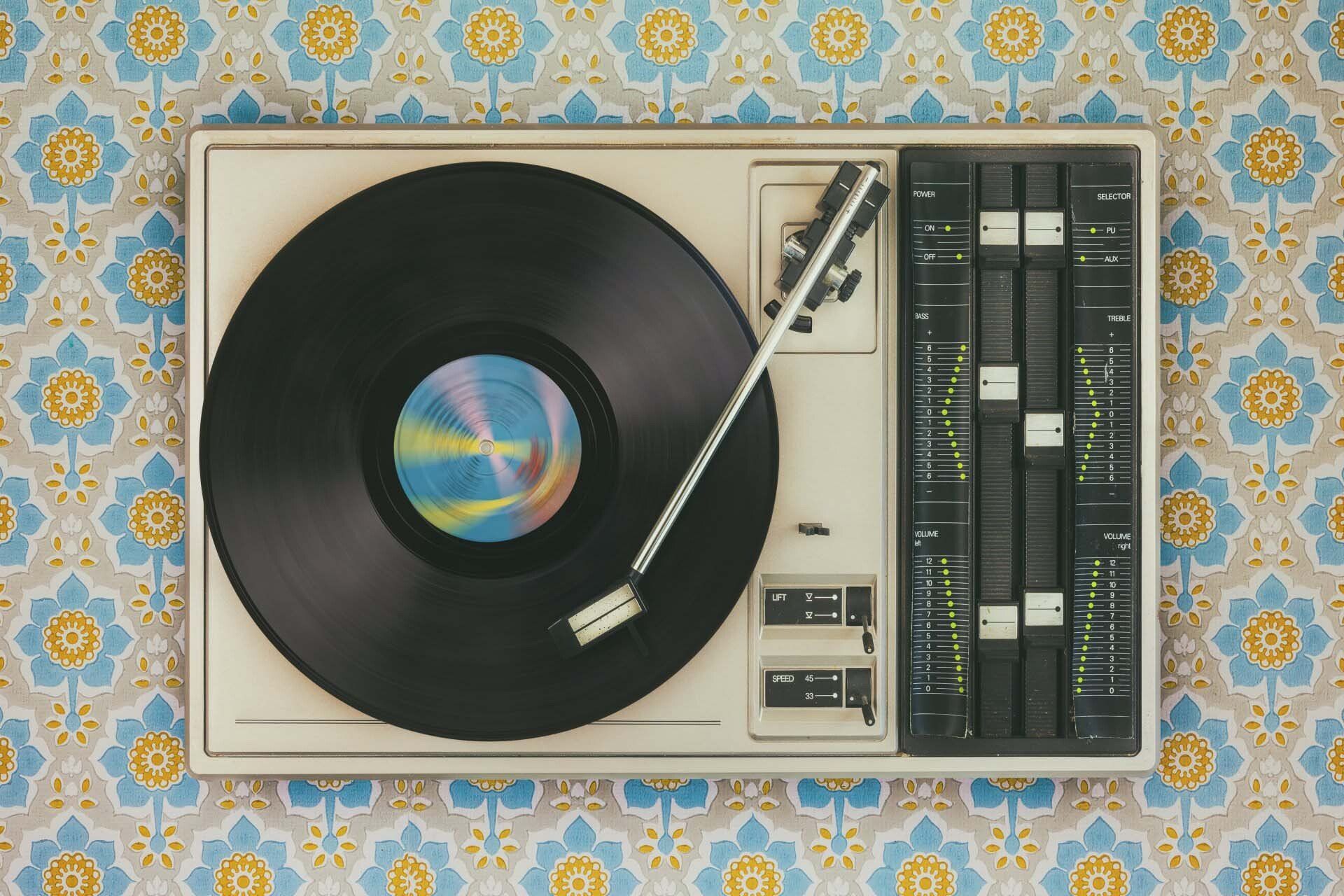 Old Record Player - Video & Photo Copying in Mackay, QLD