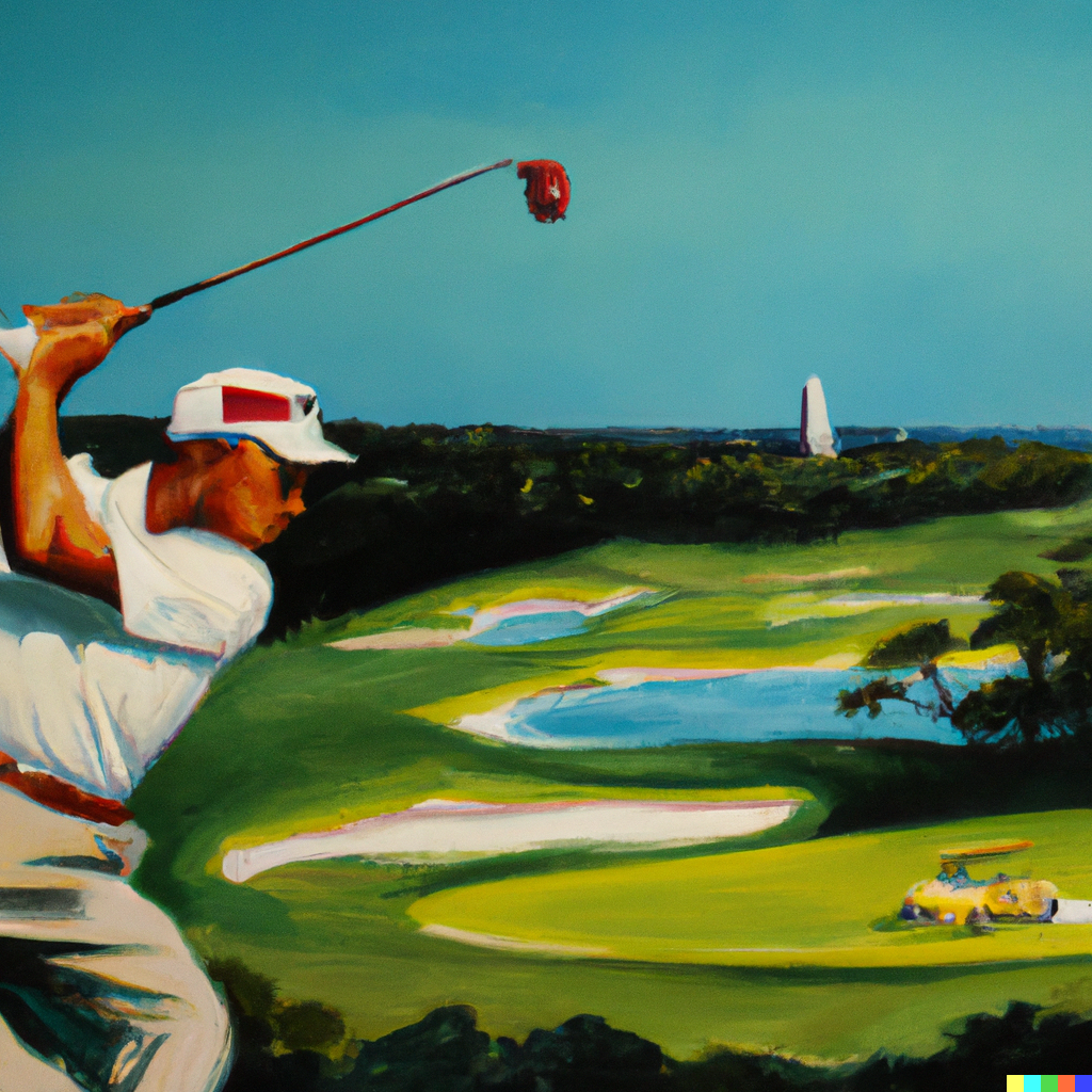 edward hopper painting of golf at noosa springs