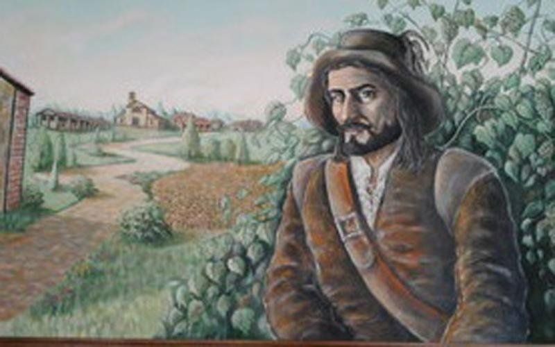 affresco nella sala del ristorante