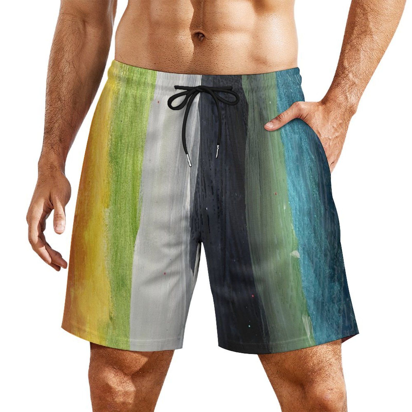 PAINTING, SWIM, SWIMSHORTS, TRUNKS, VILLA SHURIELLE, ARTIST, DESIGNS, VILLA