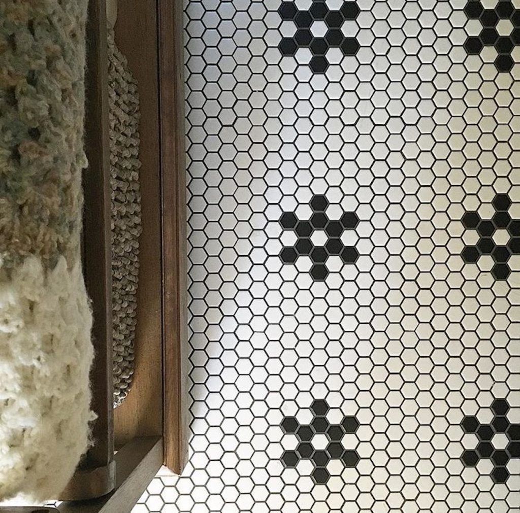 black and white Tile details