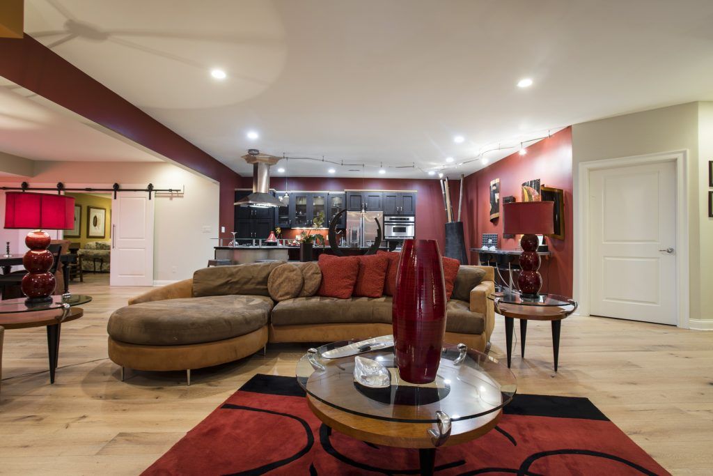 Banet home louisville family room lower level play room