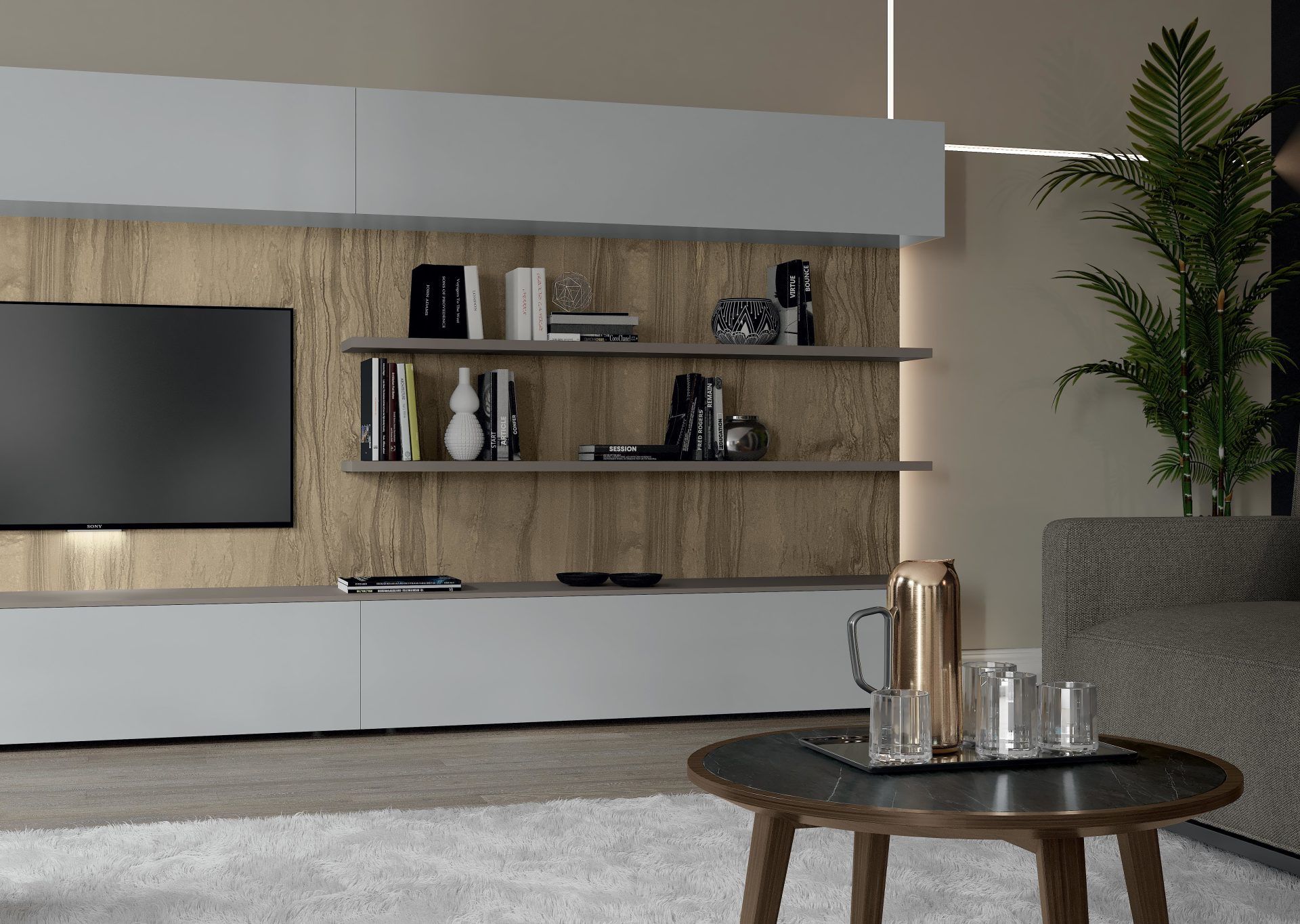 contemporary bookshelf