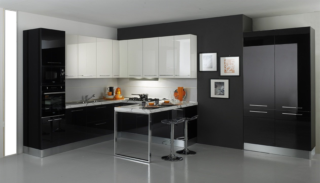 Karima Bangalore Gloss white-Kitchen Island Designs