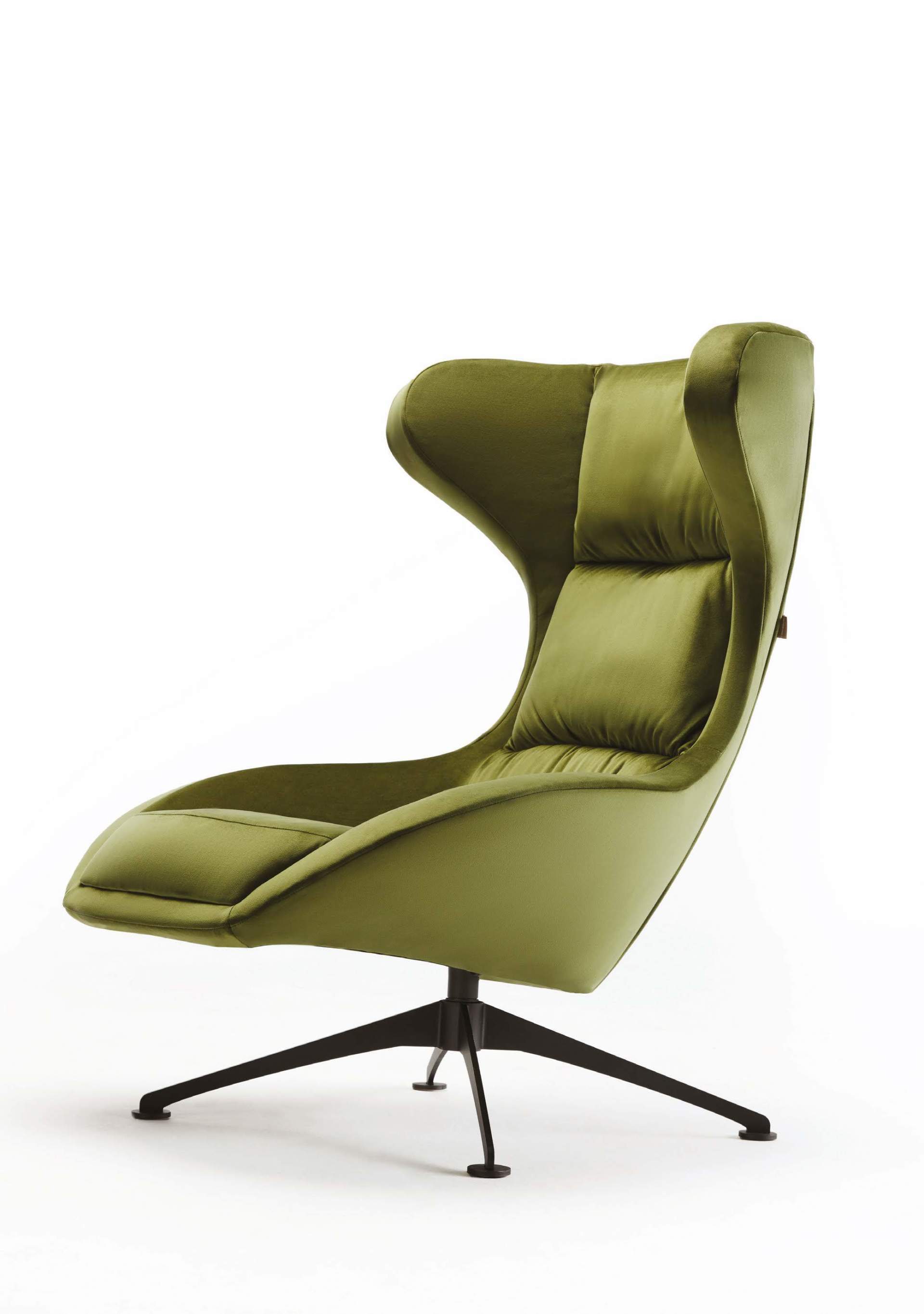customizable arm chair in green