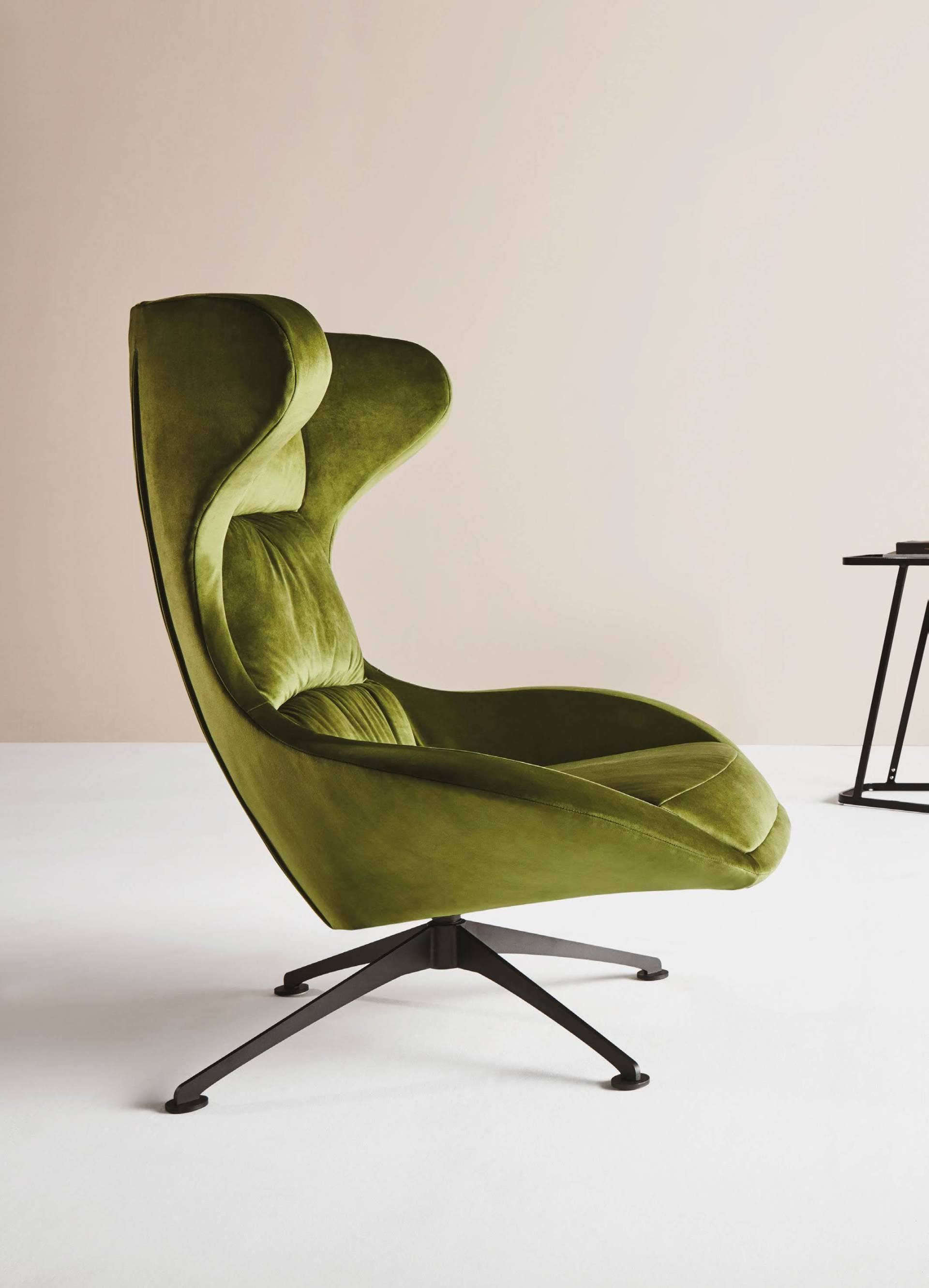 customisable armchair in green