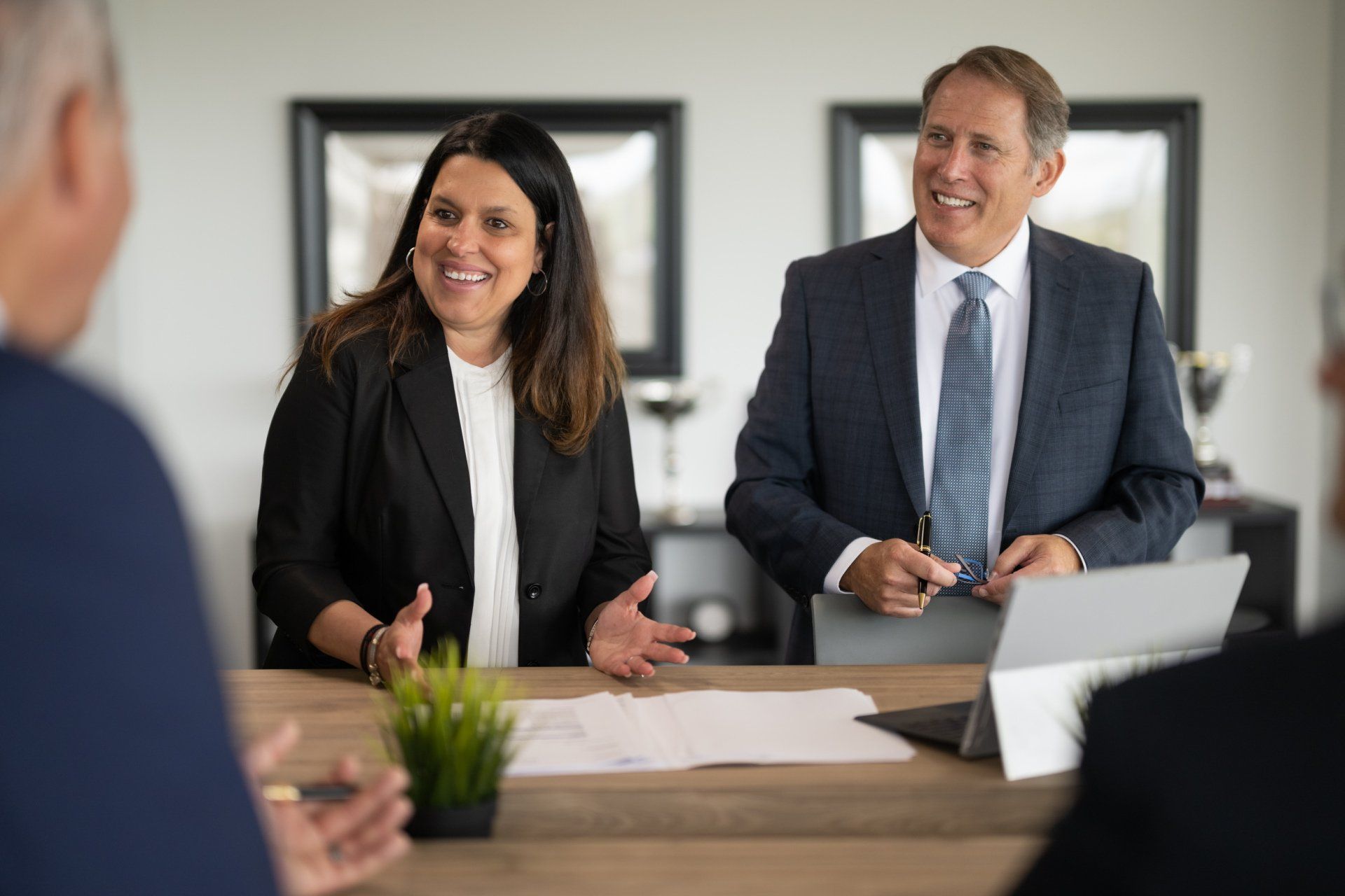 Prizeman helping clients