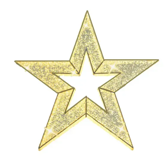 3D ILLUMINATED METAL STAR
