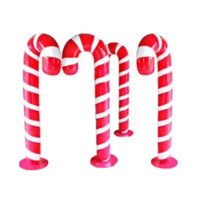 FIBERGLASS CANDY CANES (RED/WHITE)