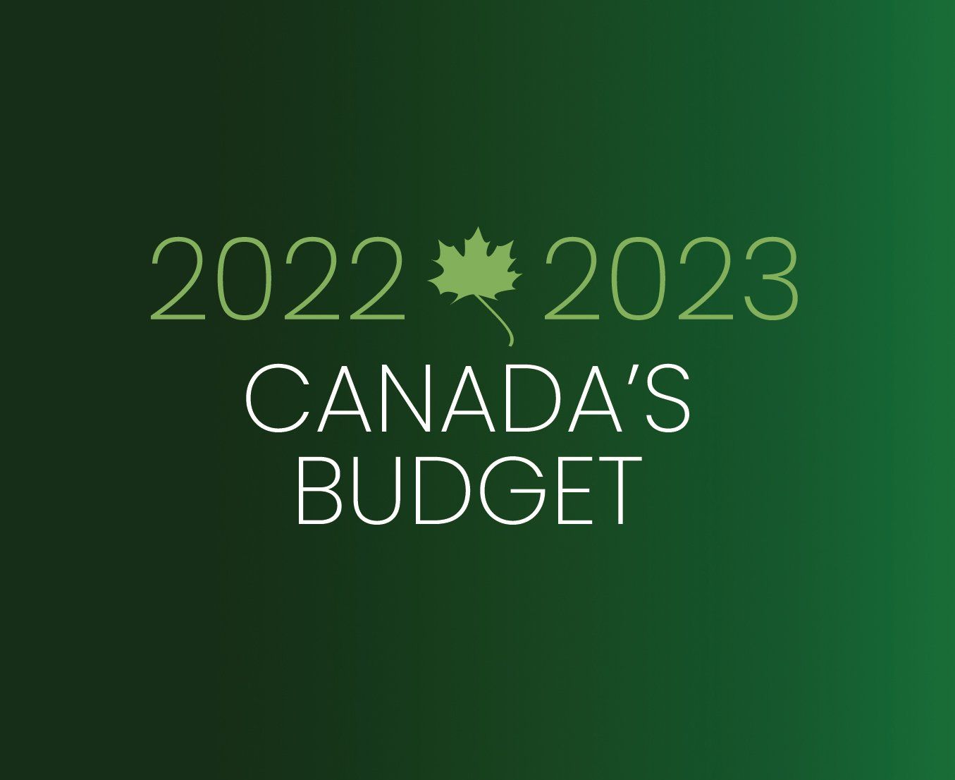 Canada's 2022-2023 Federal Budget Highlights