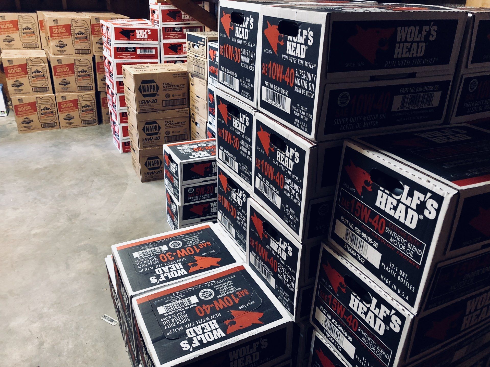 Boxes Of Wolf 's Head — Dunbar, PA — Action Oil