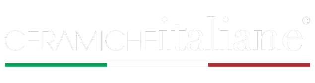 Logo of “CERAMIC-ITALIANE” with Italian flag colors: green and red bars.