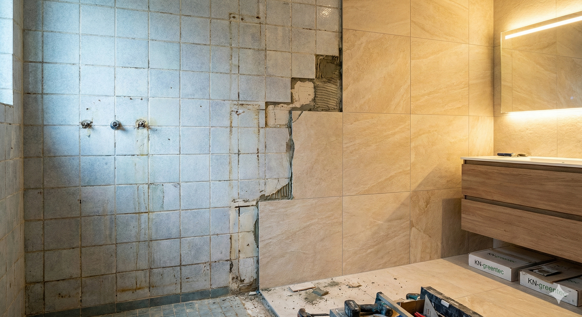 Rešitev za prenovo kopalnice  z keramiko KN greentec