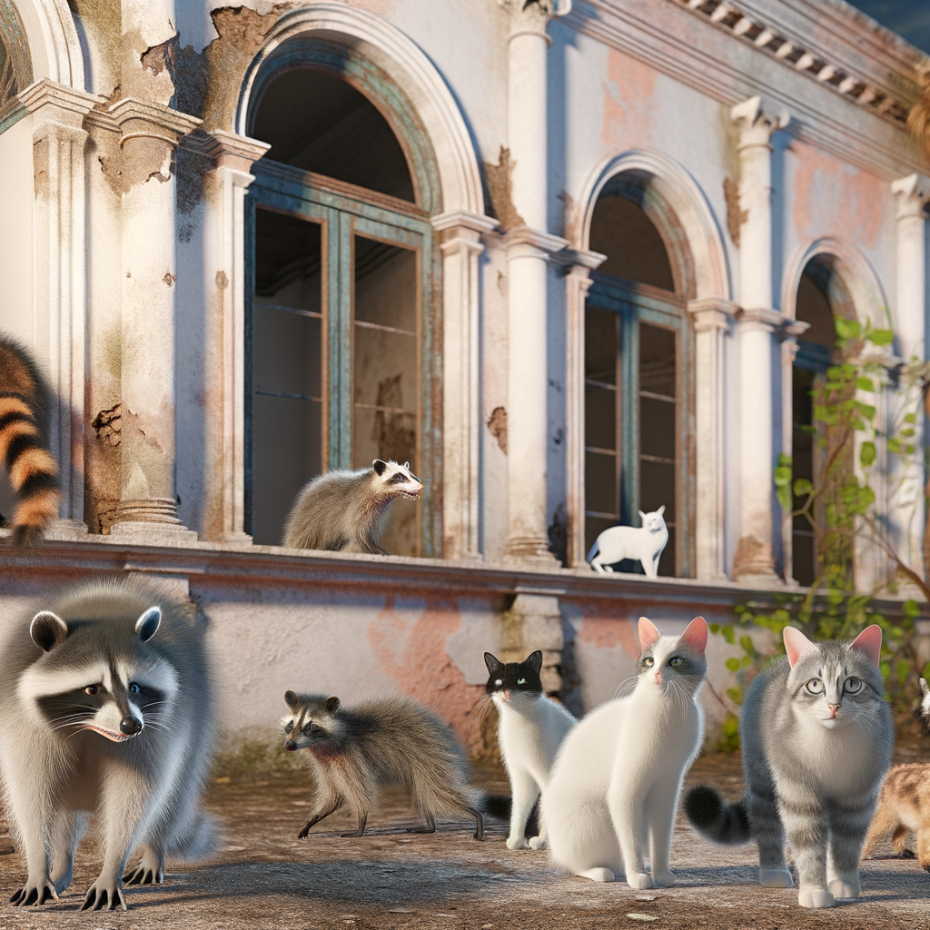 des puces dans les vieux bâtiments