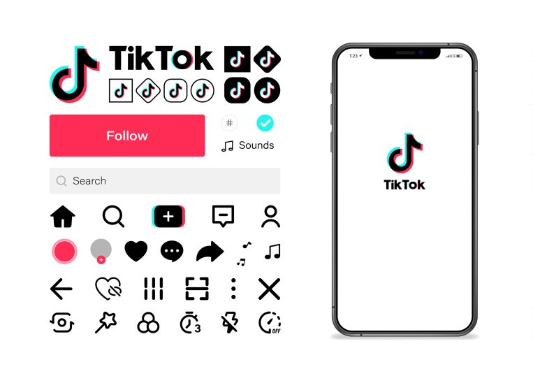 TikTok features displayed next to iPhone