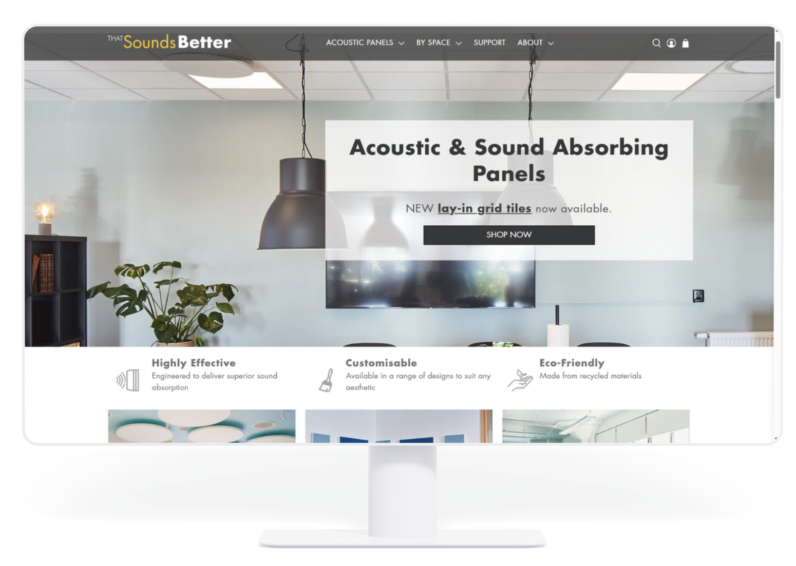 A computer monitor displaying the