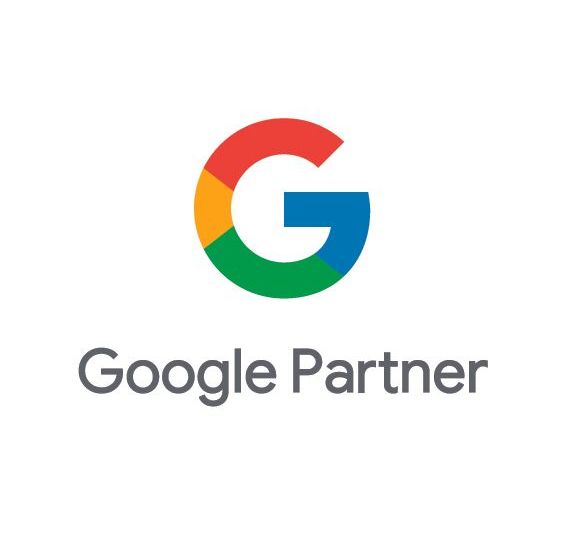 The google partner logo is on a white background.