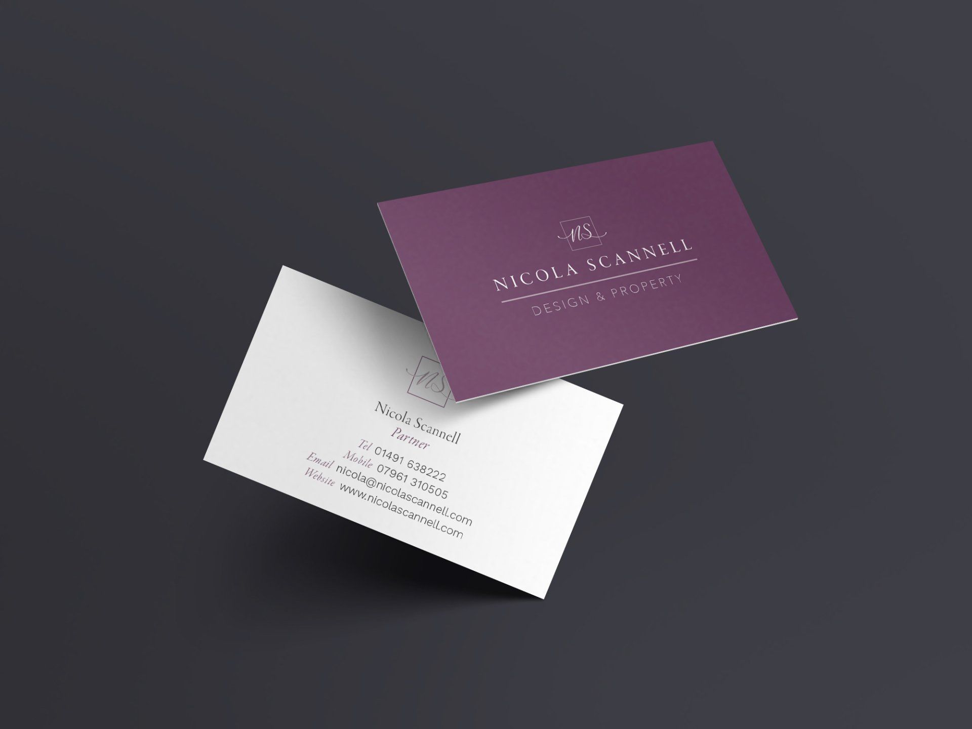 Nicola Scannell's business cards