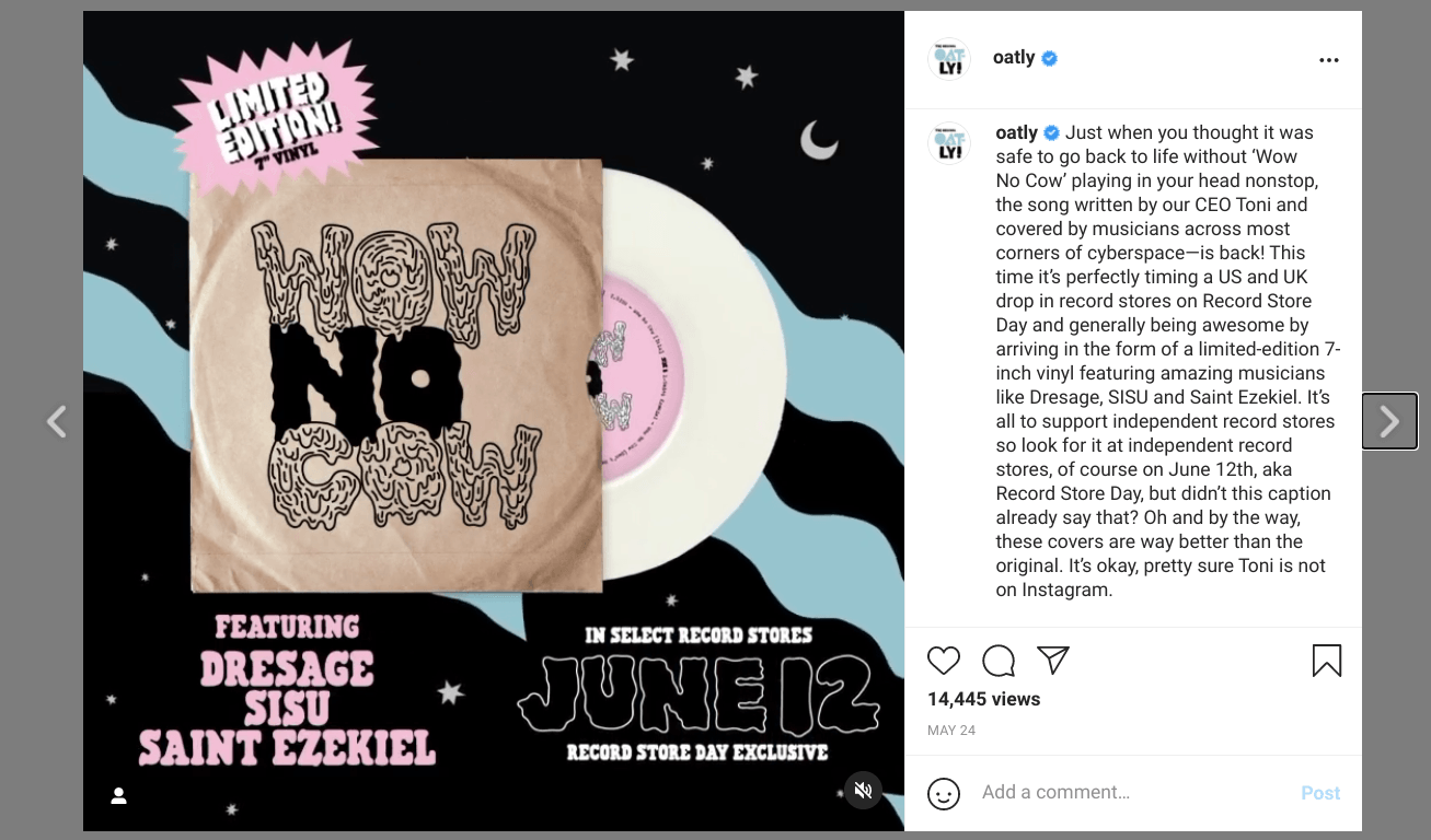 A picture of a record that says no on it