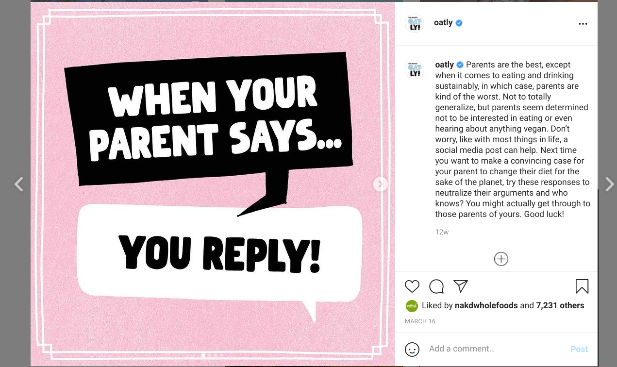 A picture of a speech bubble that says `` when your parent says ... you reply ! ''