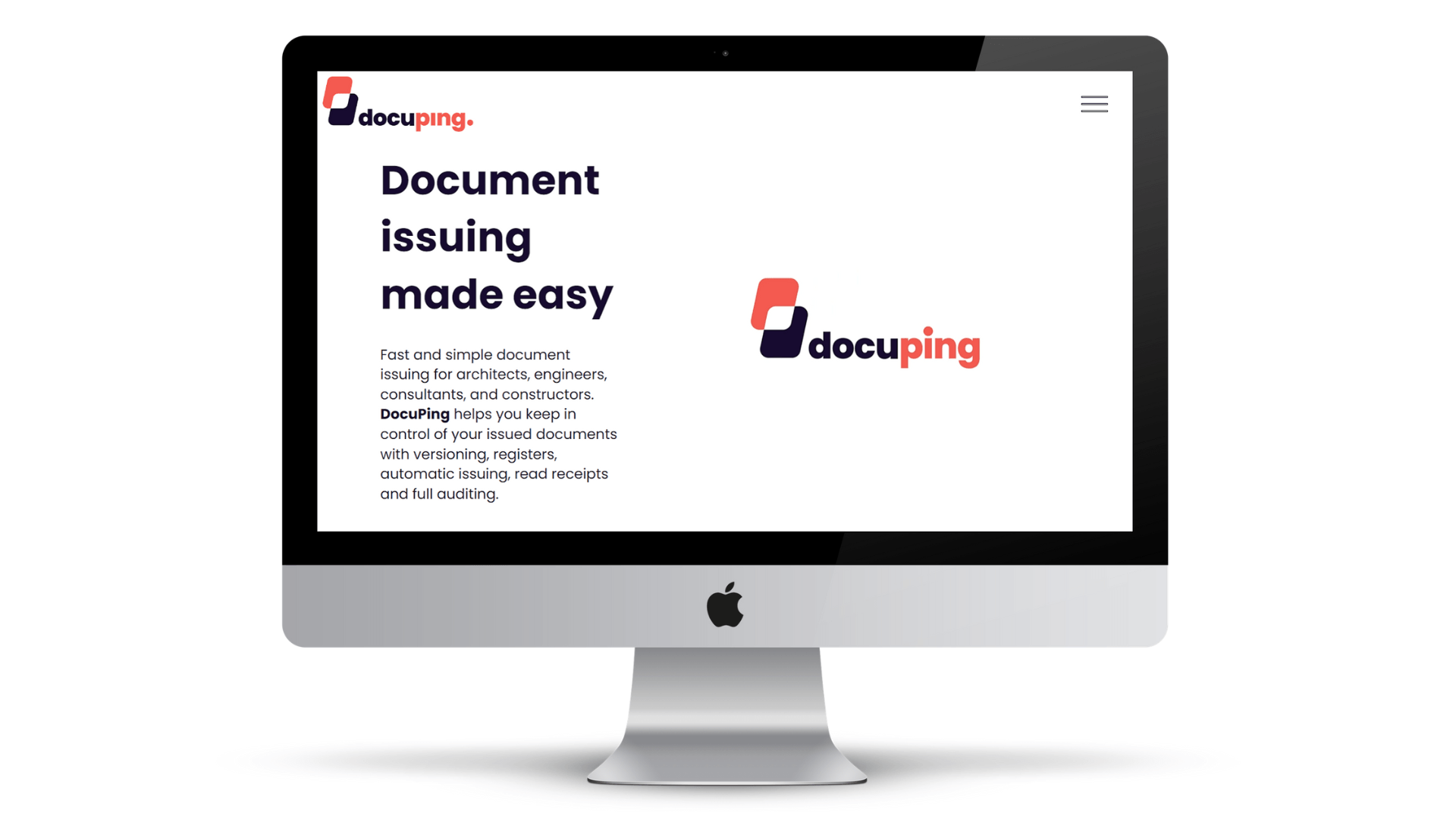 DocuPing website by Digity