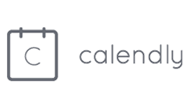 The logo for calendly is a calendar with the letter c on it.