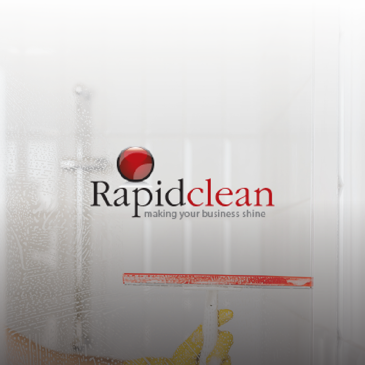 A sign that says rapidclean making your business shine