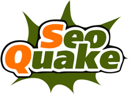 A green and orange logo for seo quake