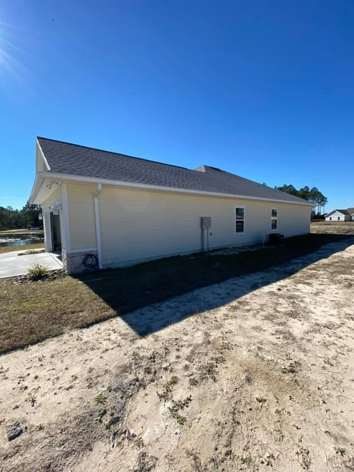 New build house — Brooker, FL — Streamline Seamless Gutters LLC