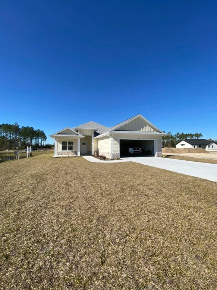 New build residential house — Brooker, FL — Streamline Seamless Gutters LLC