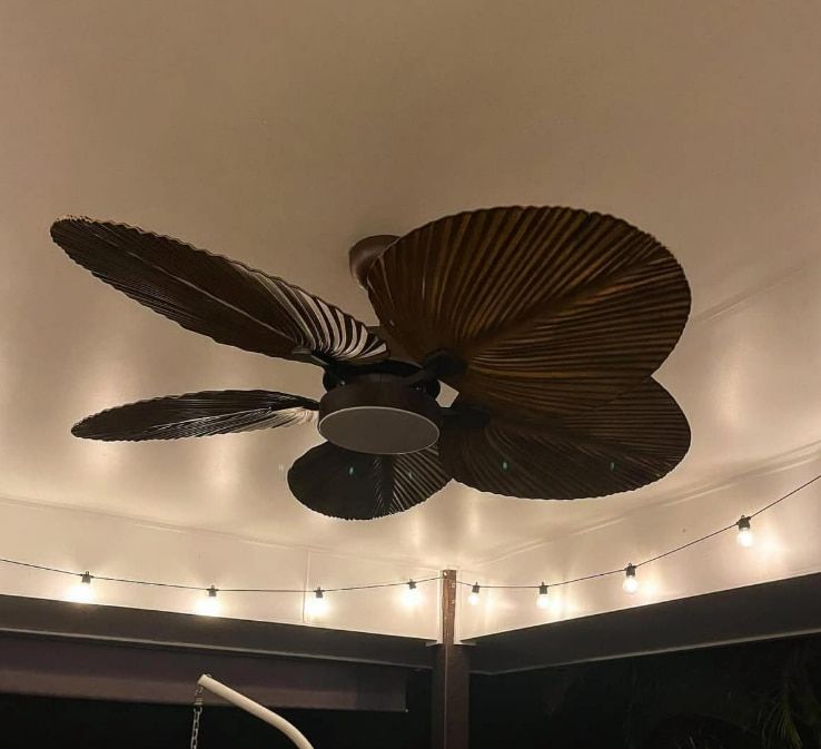 A Ceiling Fan With a Light Attached to It — Stewys Electrical and Communications In Casuarina, NSW