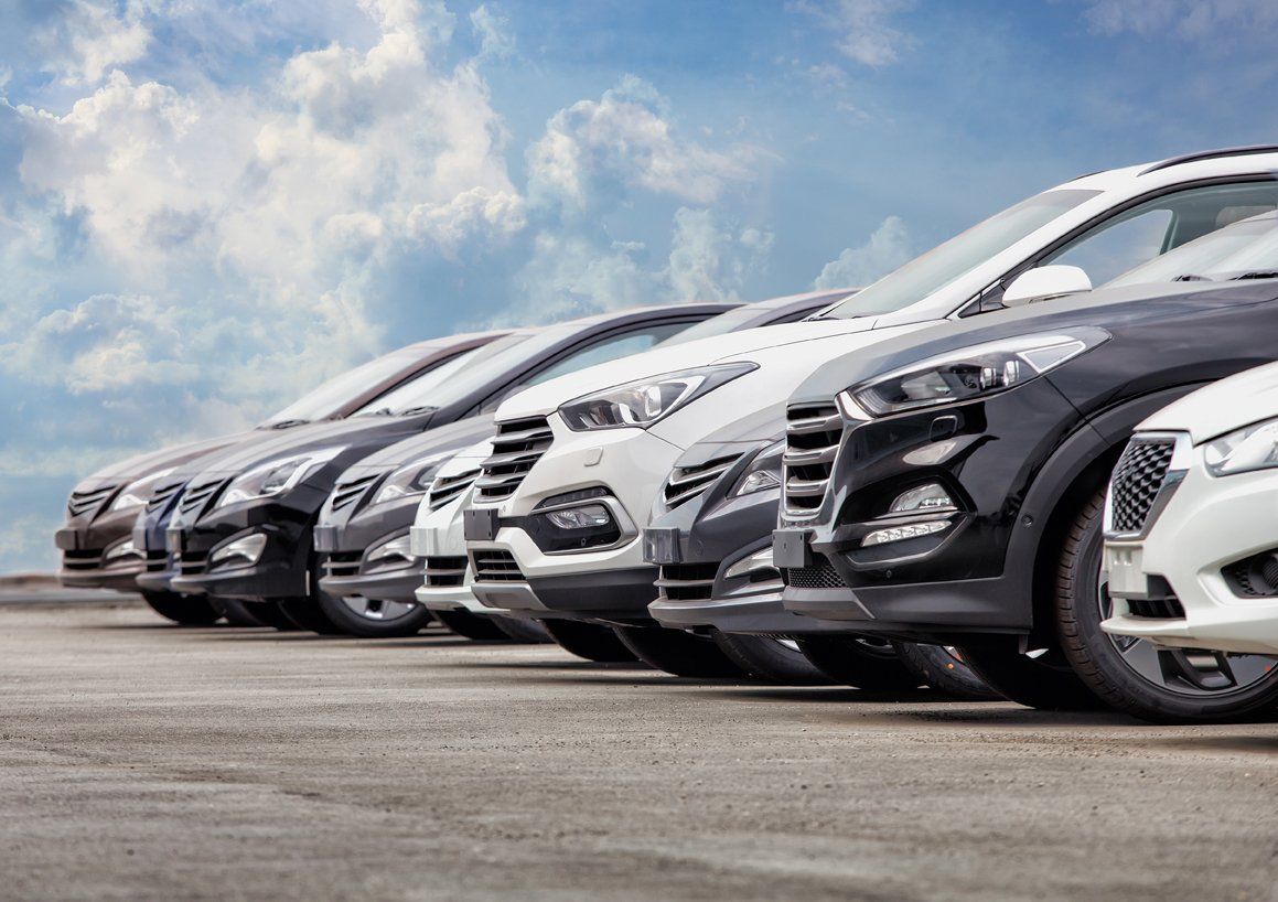 Row of Vehicles