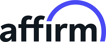 Affirm logo with wordmark and blue arch.