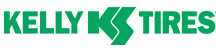 Kelly Tires logo in green.