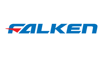 FALKEN logo in blue, with a red upward-pointing arrow on the letter 