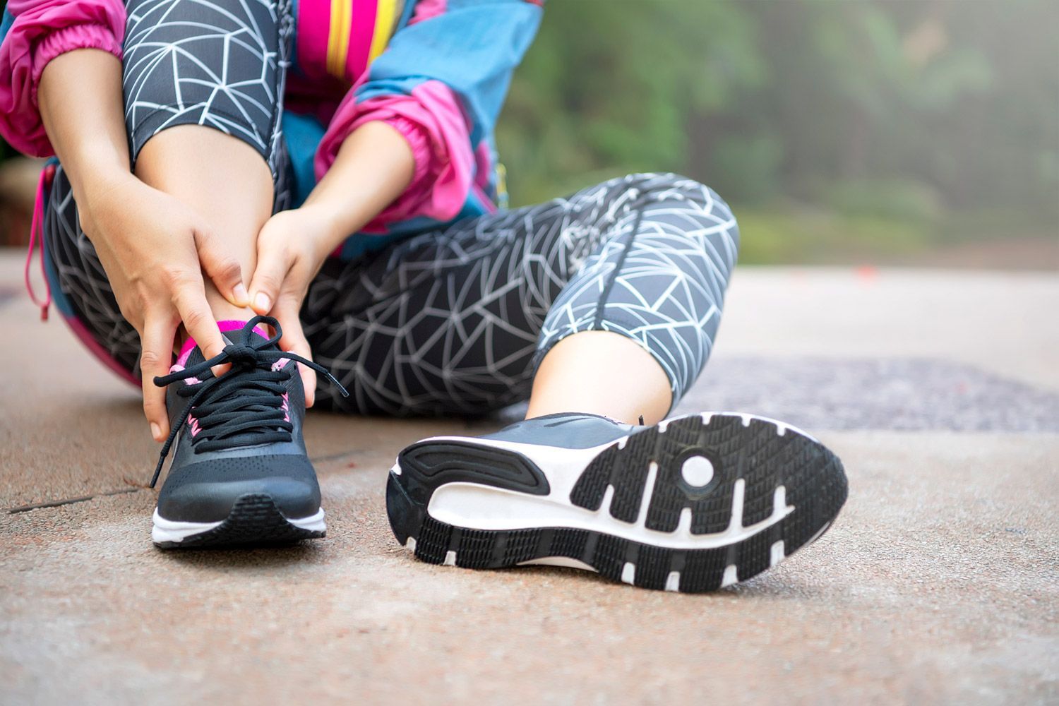 Person with Ankle Injury