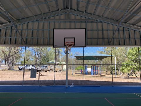 Covered Basketball Court Interior — Hallstone Constructions  in Thabeban, QLD
