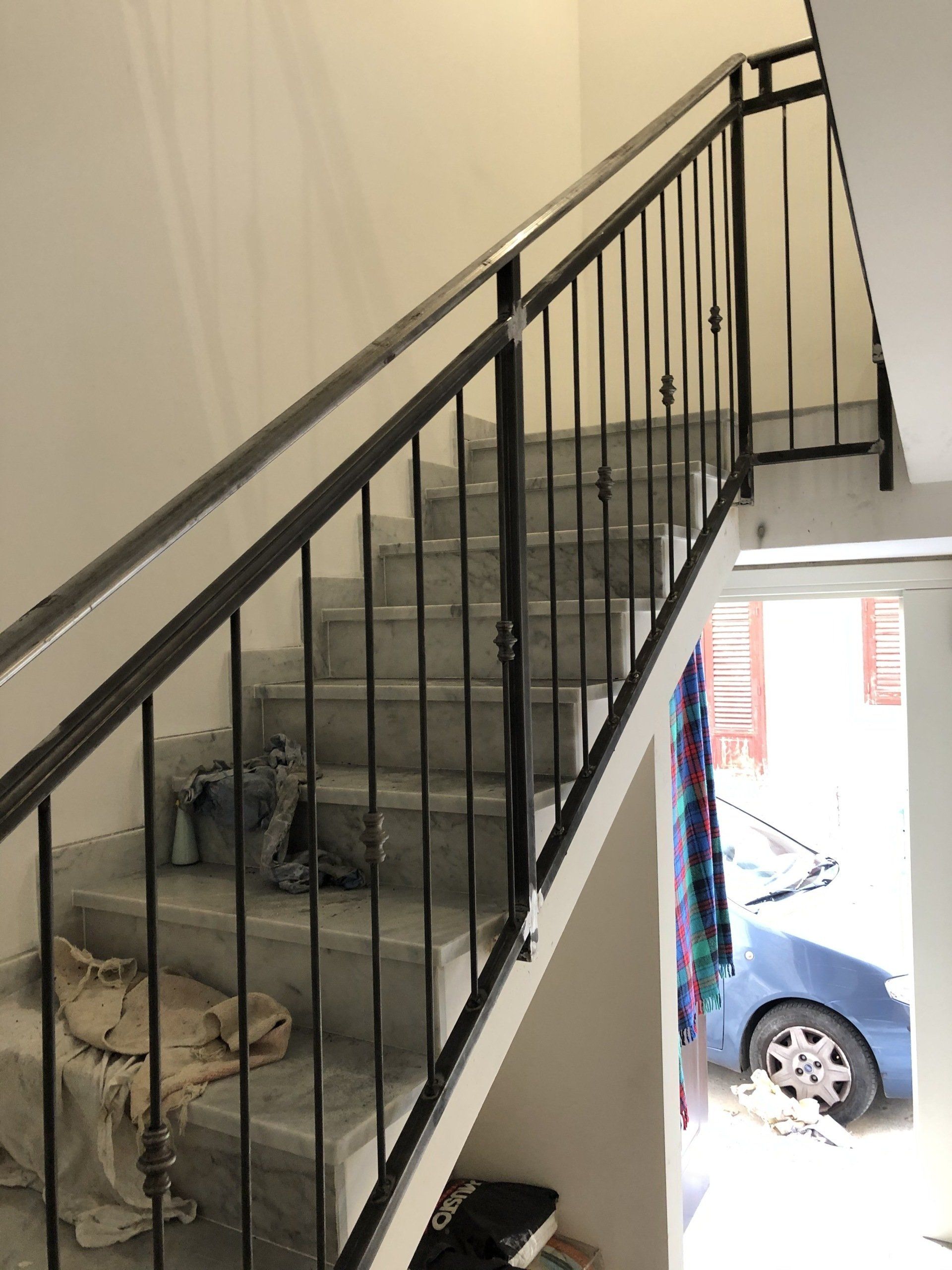 corrimano scala in ferro