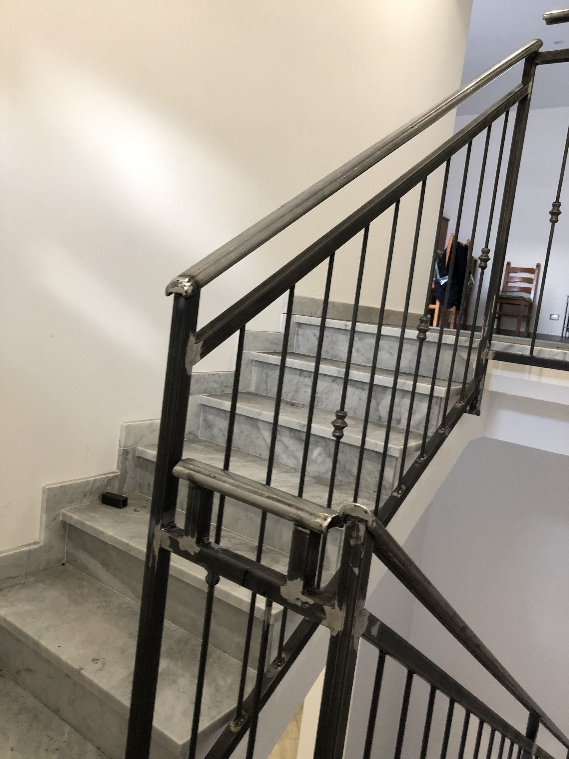 corrimano scala in ferro