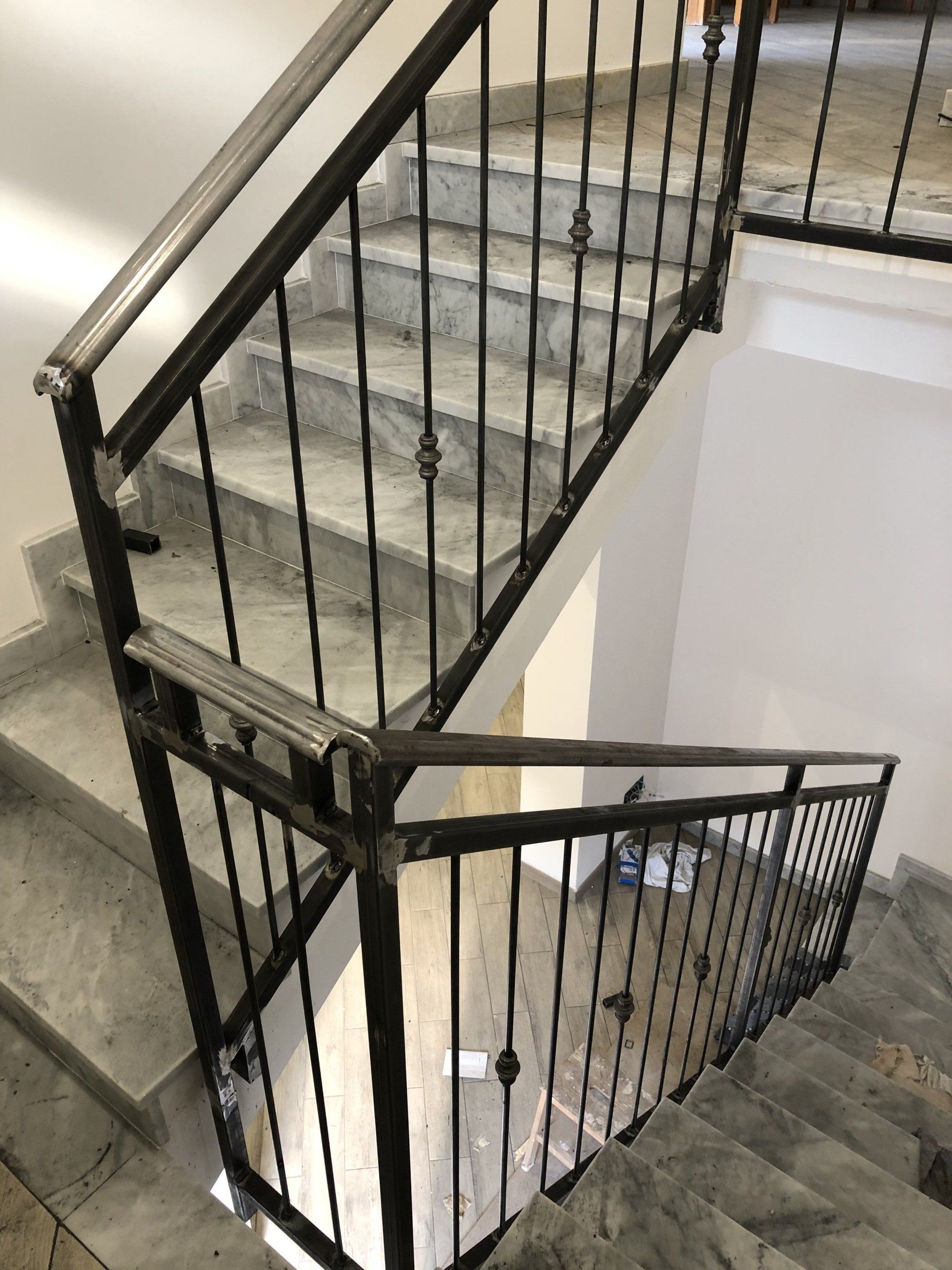 corrimano scala in ferro