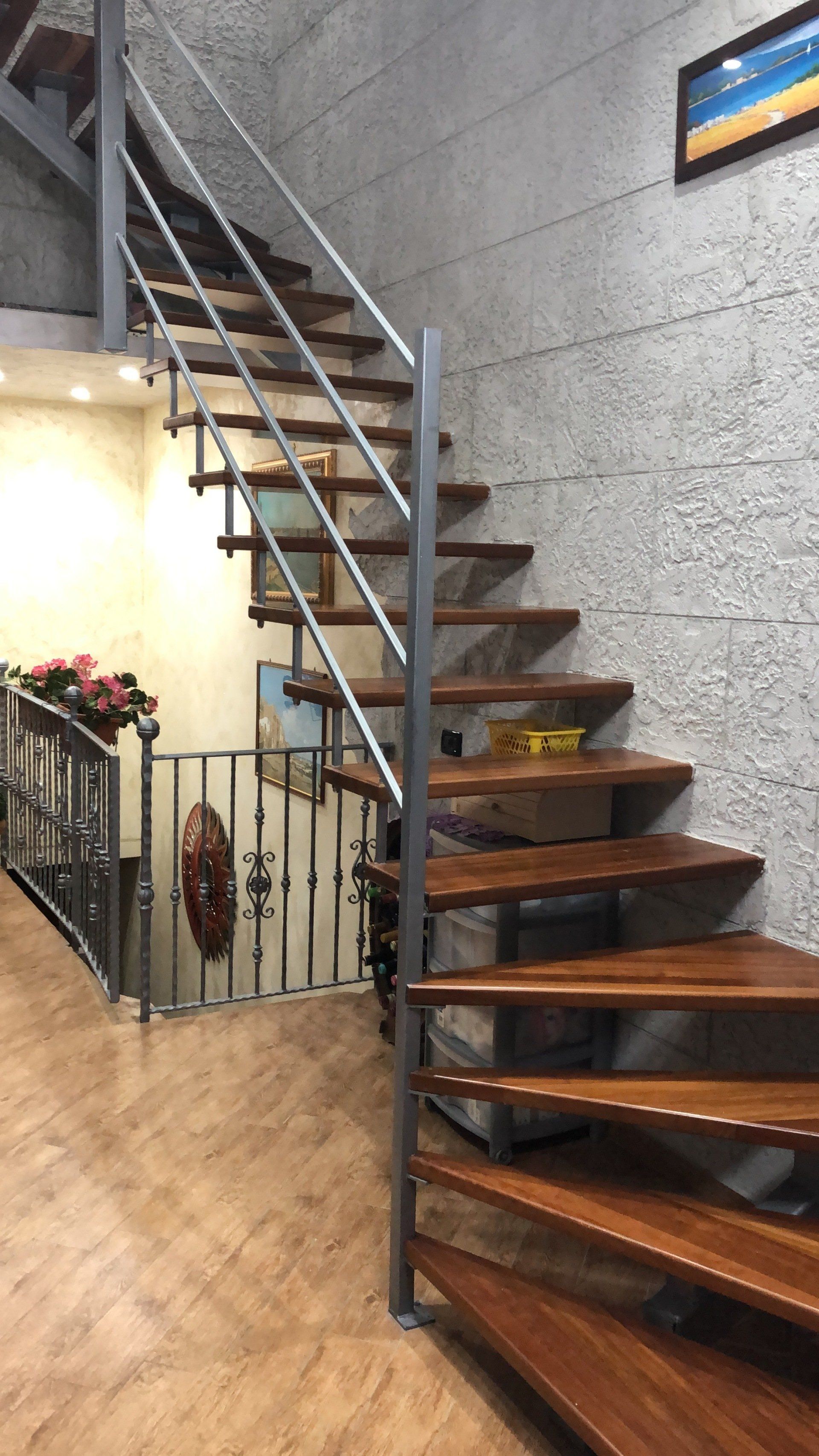 corrimano scala in ferro