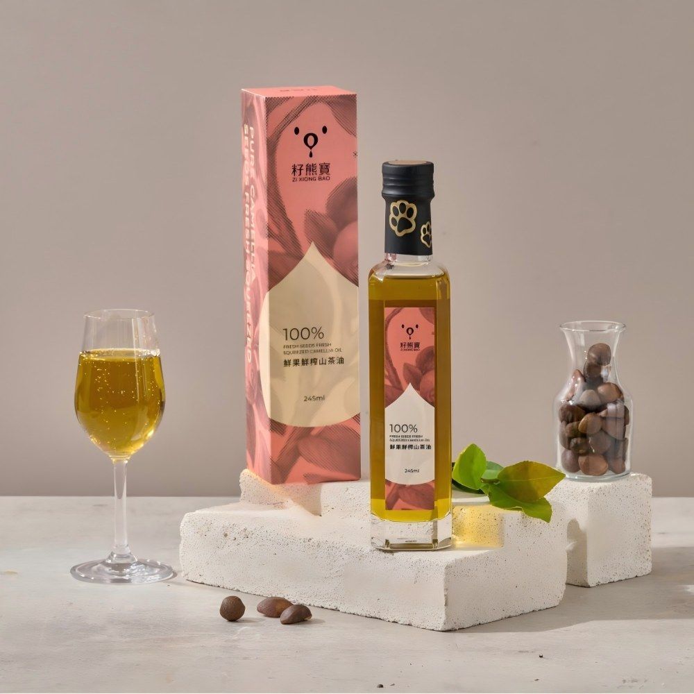 籽熊寶鮮果鮮榨山茶油(一瓶)