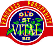 A logo for progress prosperity old st vital biz