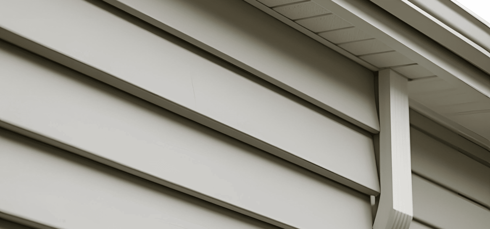 White composite siding installed by Dallas Siding Pros