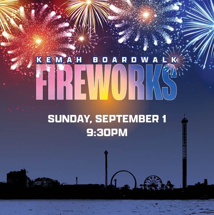 kemah boardwalk 4th july fireworks 2025