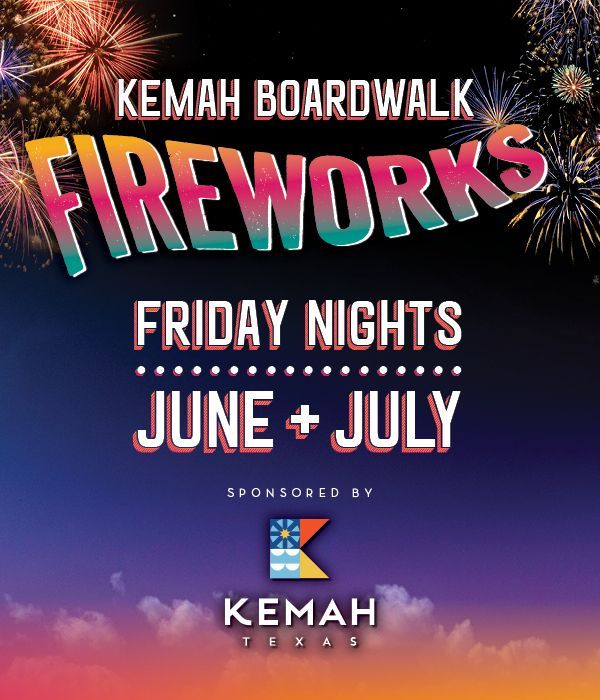 Kemah boardwalk fireworks friday nights june and july